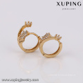 94213 Xuping neue Designs mit Blumenform Nachahmung Diamant Hoop Ohrring